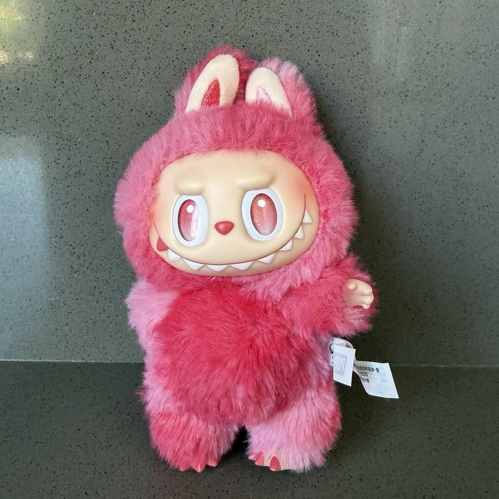 POP MART Labubu Big Into Energy LOVE Vinyl Plush Pendant Authentic No Box